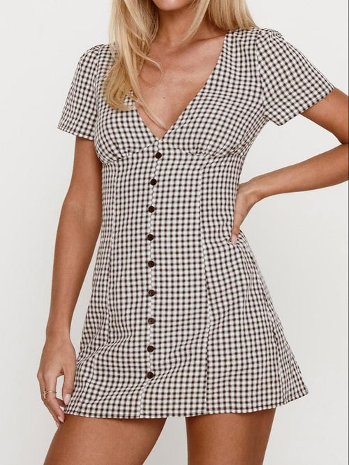 Maison Gingham Dress