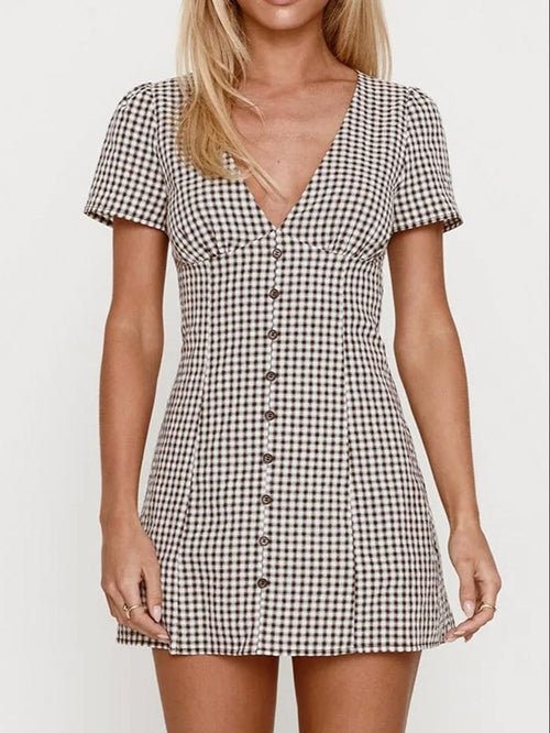 Maison Gingham Dress