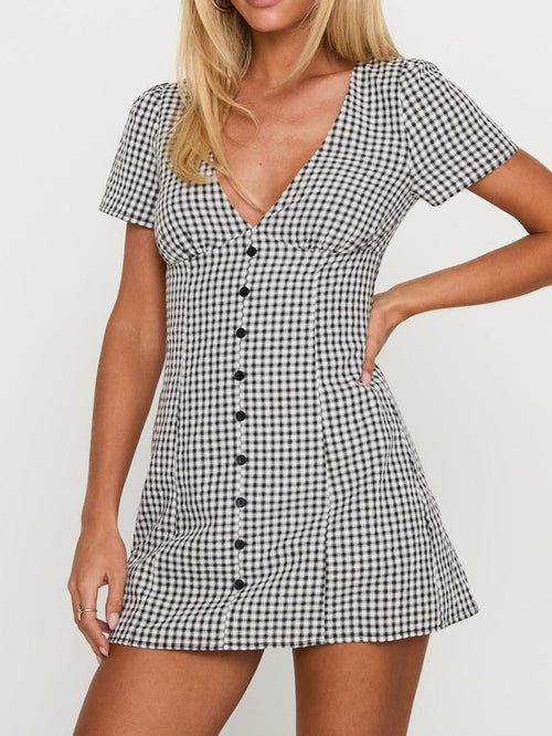 Maison Gingham Dress