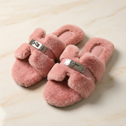 Lucia Fur Sandal