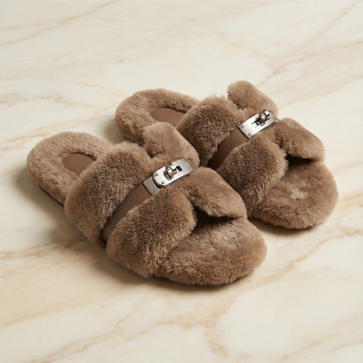 Lucia Fur Sandal