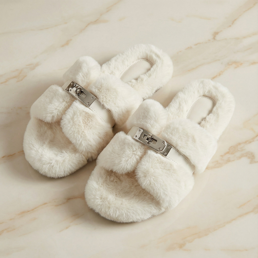 Lucia Fur Sandal