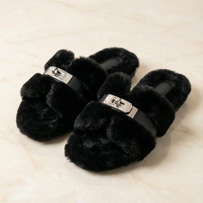 Lucia Fur Sandal