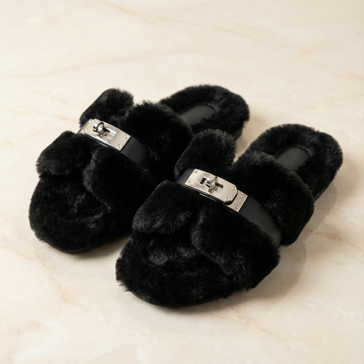 Lucia Fur Sandal
